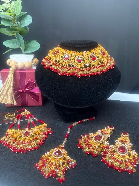 Red and Gold Bridal set